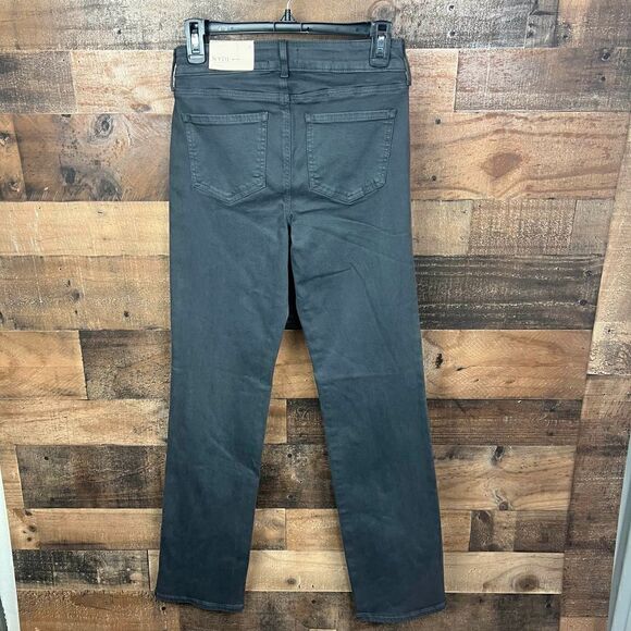 NYDJ Marilyn Straight Grey Zip Fly Button Closure 5 Pocket Lift Tuck Tech Size 0 - Picture 12 of 13